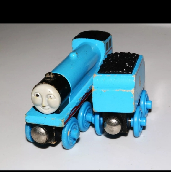 vintage wooden thomas & friends GORDON w/ tender train Britt Allcroft - Picture 4 of 5
